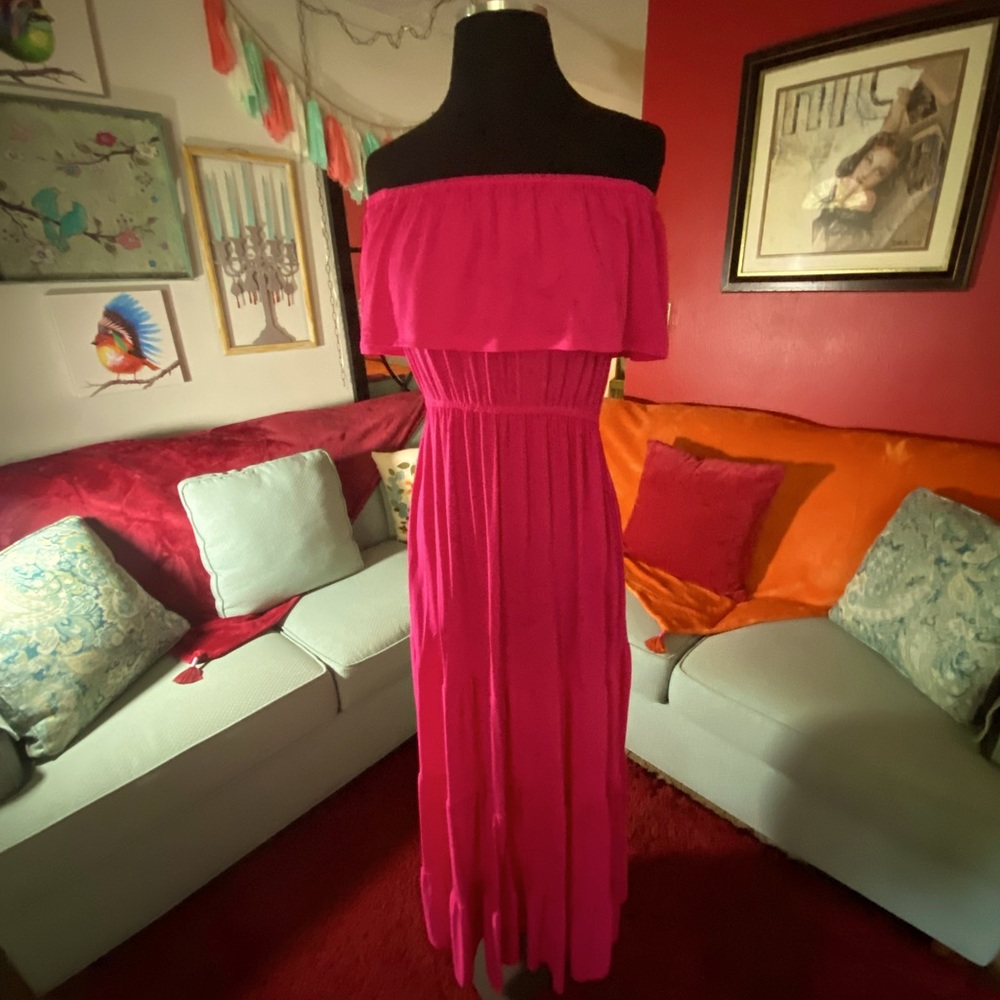 Hot pink maxi
